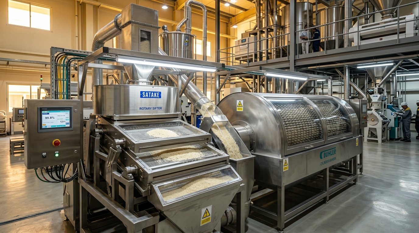 Rotary Sifter & Precision Length-Indented Cylinder Grading